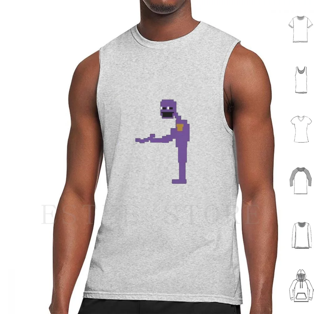 Purple Guy Five Nights At Canotte Gilet Senza Maniche Purple Guy Fnaf Five Nights At Purple Pixel Art Markiplier Video