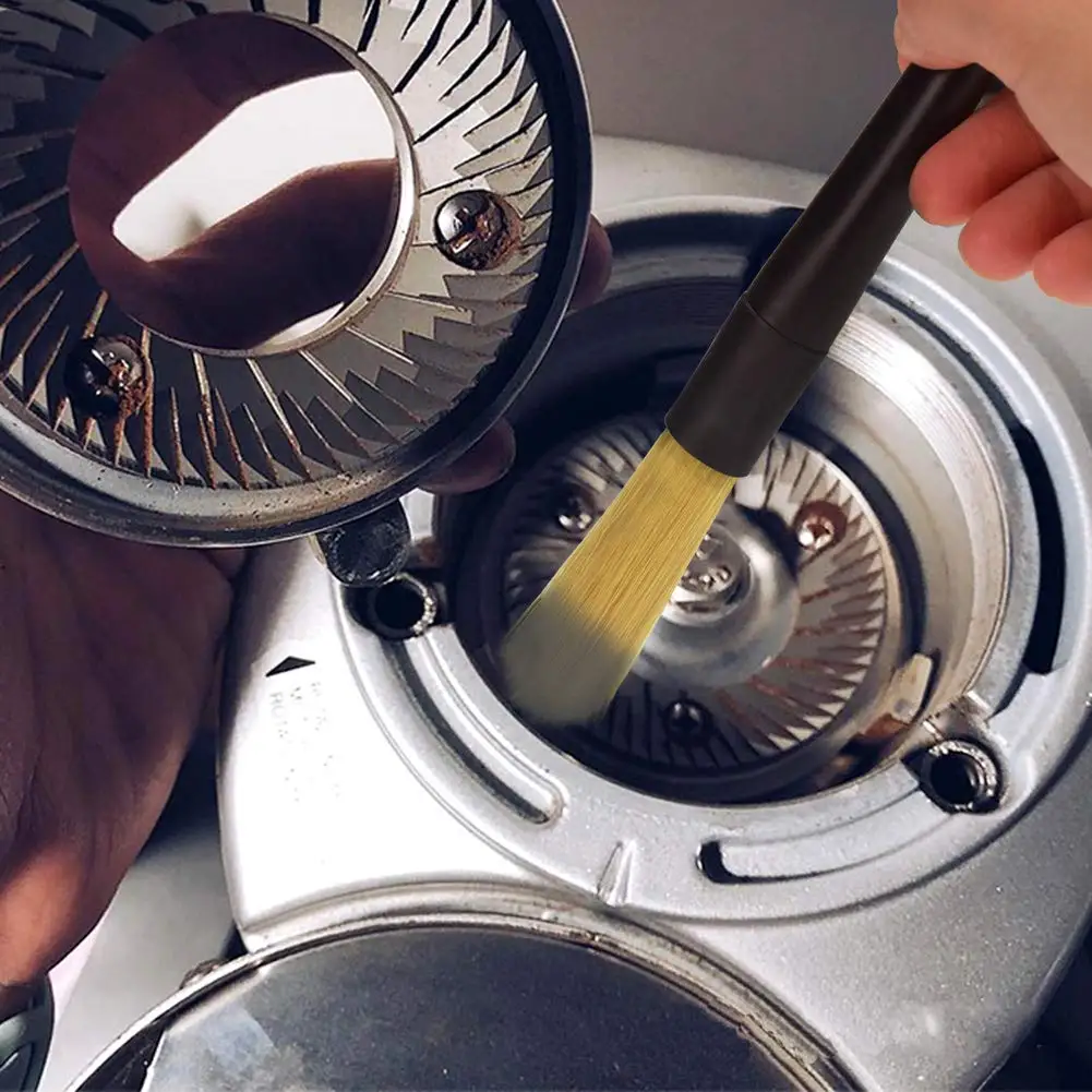 Dual Purpose Coffee Grinder Cleaning Brush - Espresso Machine Cleaner Tool