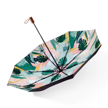 

Black Coating Colorful Windproof Children Umbrella Folding Travel Portable Umbrella Cute Outdoor Sombrillas Rain Gear JJ60YS