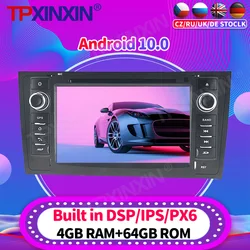 Radio Multimedia con GPS para coche, reproductor con Android 10, 128G, grabadora de vídeo, accesorios, DVD, 2Din, para AUDI TT 2006, 2007   2012
