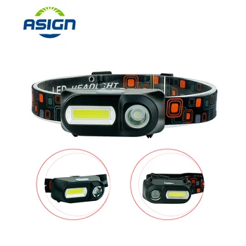 

LED Headlamp COB+XPE Outdoor Camping Light 6 Lighting Modes Portable Mini Head Lamp Waterproof USB Charging Fishing Headlights