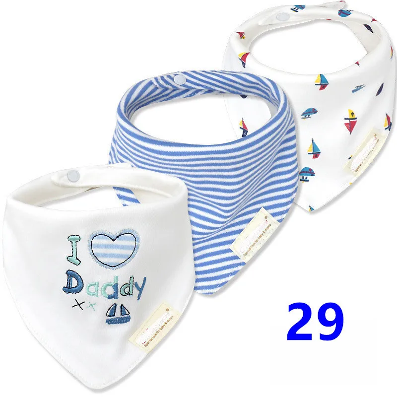 3pcs Organic Cotton Baby Scarf Muslin Burp Cloth Bandana Bibs Newborn Baby Boy Infant Girl Toddler Winter Scarf Waterproof Bib