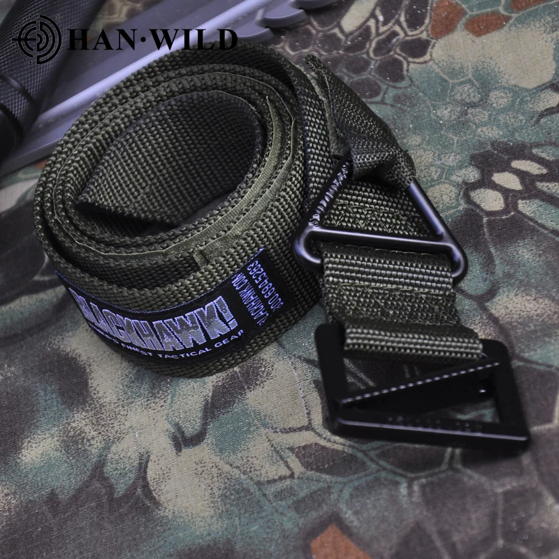 Tactical Army Belt Outdoor Nylon Waist Belts Metal Buckle Hook Accessories Waist Support Hunting  Duty Men Military