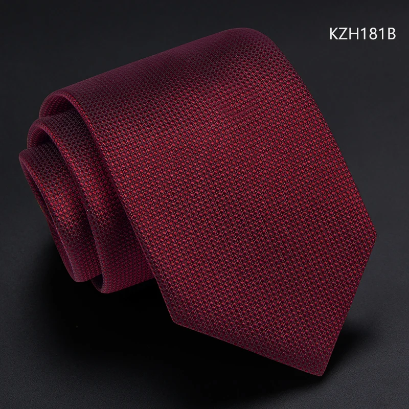 KZH181B Высокое качество новые дизайнерские бренды модные деловые 7 см тонкие галстуки для мужчин шелковый полосатый галстук для работы свадебные с подарочной коробкой - Цвет: KZH181B