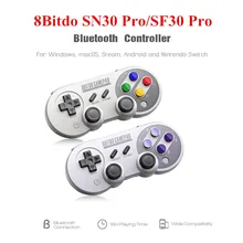 8bitdo SF30 Pro SN30 Pro геймпад для nintendo переключатель оконные рамы macOS Android джойстик вибрации Беспроводной с контроллером и поддержкой Bluetooth