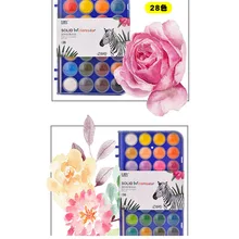 12/16/28 Цвета водонепроницаемого материала; Водонепроницаемая Цвет пигментные акварельные краски гуашь набор кистей с Цвет пигмент живопись товары для рукоделия