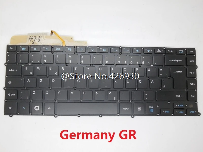 Клавиатура для ноутбука Samsung NP900X4B NP900X4C NP900X4D Swiss SW Belgium BE France FR Kingdom UK Portugal PO PT Turkey TR с