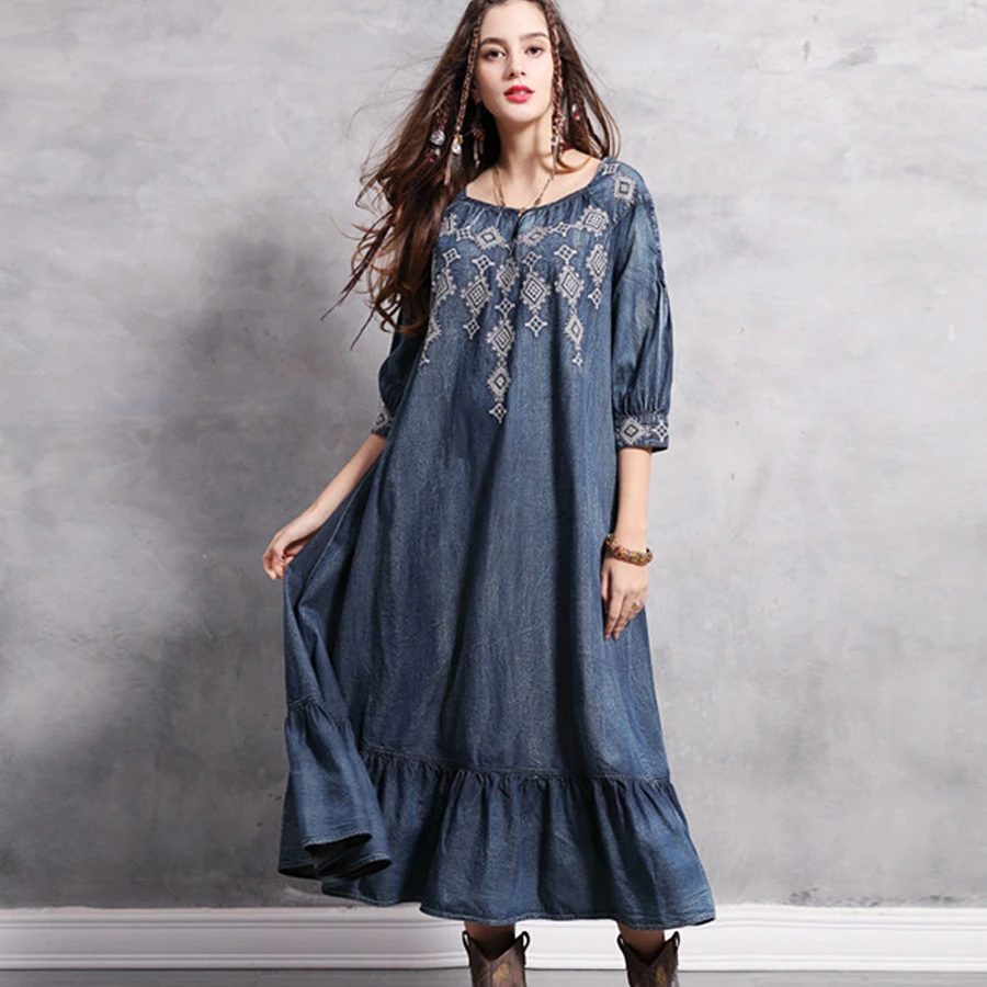 denim gypsy dress