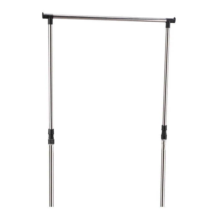  Promotion IKAYAA Adjustable Castor Wheels Rolling Garment Rack Rail Clothes Hanger AD Z7X7