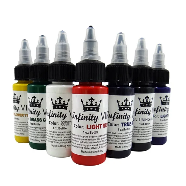 Advanced pigment Tattoo Ink 7 Color Set 1oz 30ml/Bottle Pigment Kit for makeup beauty skin Body paint | Красота и здоровье