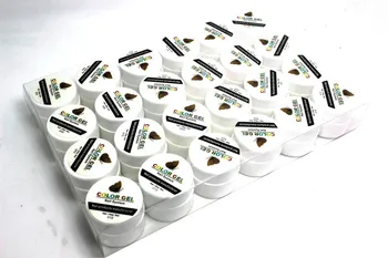 

Colorful Nail Gel UV cai jiao UV Nail Polish Phototherapy Solid Color Glue Nail Art Small White Box cai jiao