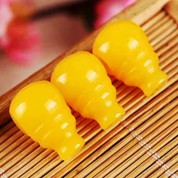

Yellow Chalcedony Three-way Buddha Head Beads Bracelet DIY Xingyue Bodhi Yellow Chalcedony Water Drop Three Wild Ornaments