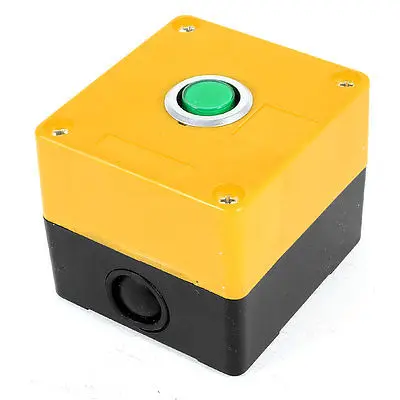 AC 220V 2-контактный пайки зеленый сигнальная лампа световой индикатор станция коробка