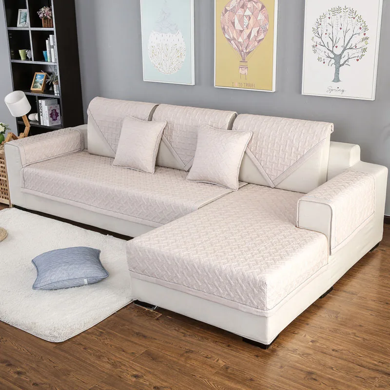 Эластичный трикотажный, на диван крышка необходимо заказать 2 шт в том случае, если это угловой шезлонг диван-Крышка для Гостиная copridivano - Цвет: Color1