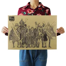 [A165] коллекция фигурок Ностальгический ретро плакат из крафт-бумаги экран для помещений кафе декоративная живопись