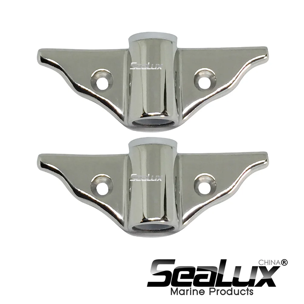 

Sealux 2Pcs Marine Grade Stailess Steel Side mount Oarlock socket for Yacht Boat Sail Fishing