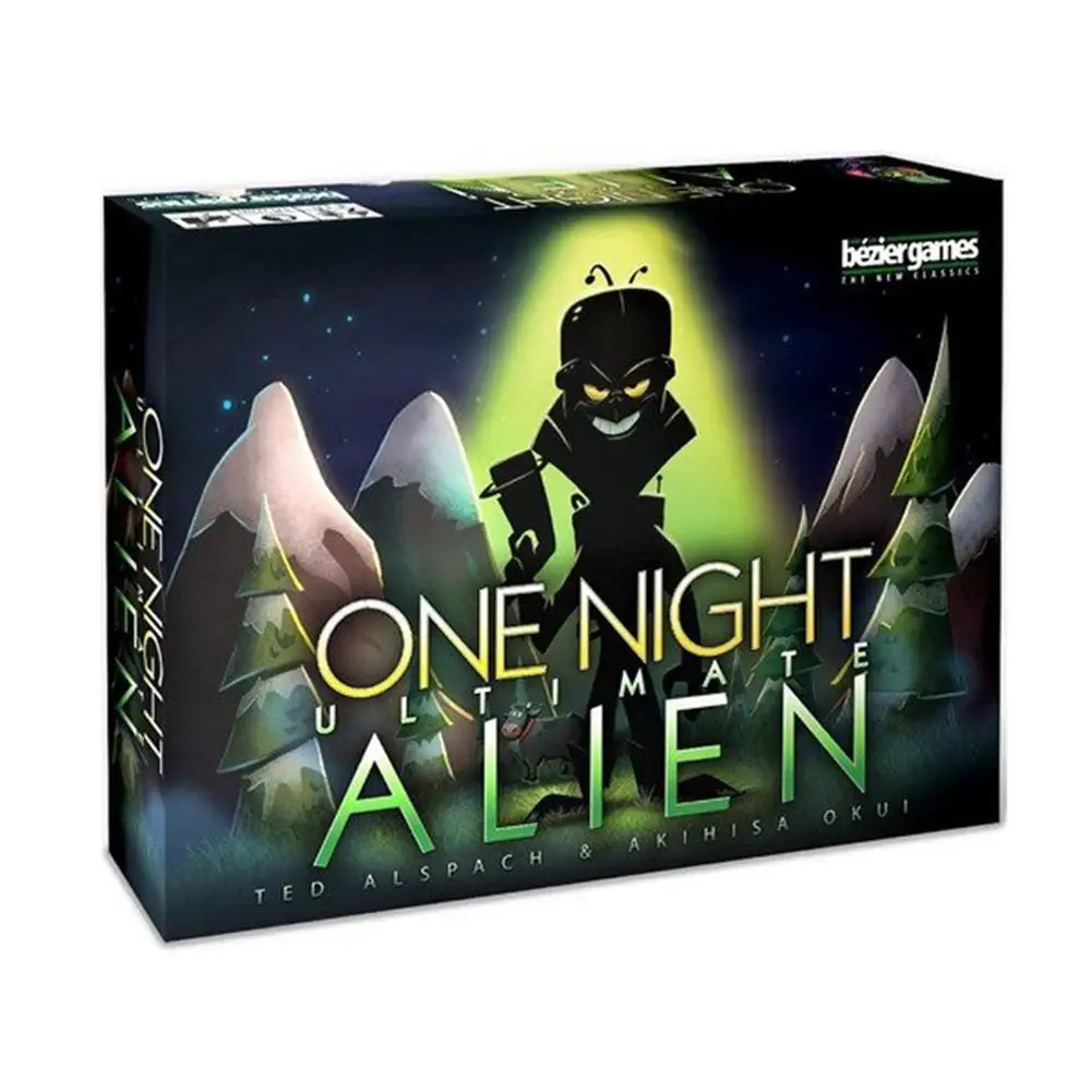 One Night Ultimate оборотень инопланетянин настольные игры оборотни друг семьи Интерактивная развивающая игрушка английская версия карточная игра - Цвет: Alien