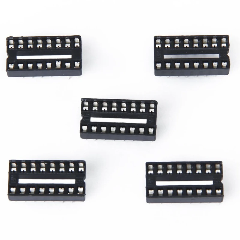 5X16 Pin DIP Гнездо для ИС 16 адаптер Черный