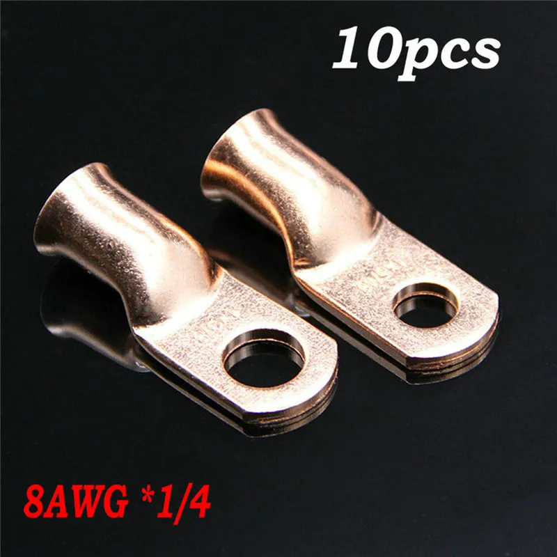 10 шт. медные клеммы 8 AWG калибр 1/4 | Инструменты