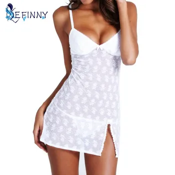 

Women Lace Dresses Lingerie Nightwear Underwear Babydoll Sleepwear G-string Mini Dress New Arrived