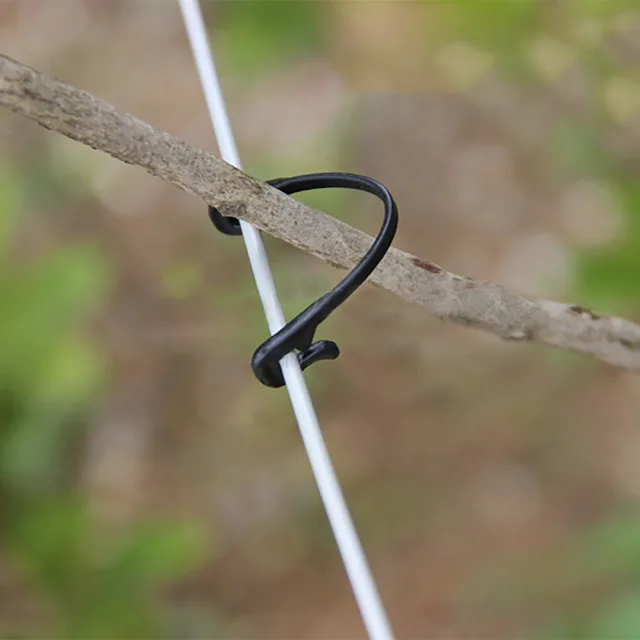 Növényi Kötőbilincsek Szőlőcsipesz 100Db Szőlő Oltó Klipek Többcélú Kerti Fekete Újrahasznosítható 6,5 Cm -Es Pp Ültetési Tartó Keret - Image 4