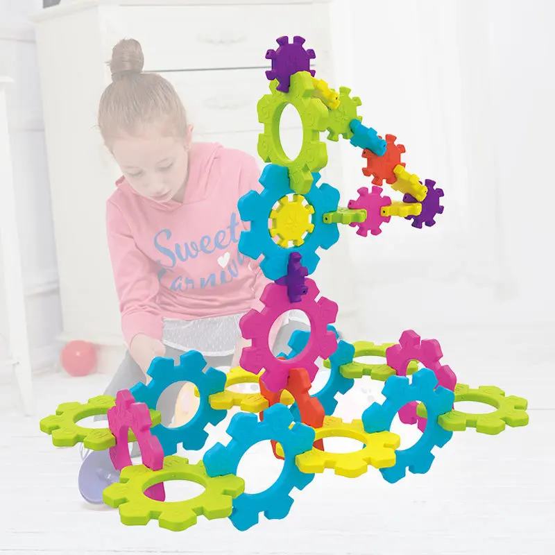 

Kosovo Snowflake Inserted Building Blocks Toy Children'S Educational Joypin Baby ENLIGHTEN Large Particles DIY Barrel 1-3