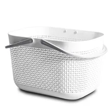 Портативная корзина для ванной комнаты, корзина для хранения туалетных принадлежностей, пластиковая коробка JA55