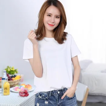 

2019 new ladies casual comfortable short sleeve exquisite fashion T-shirt