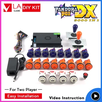 

2 player pandora box dx diy kit arcade cabinet diy kit padora box 3d 8 way arcade joystick happ type button mame game console