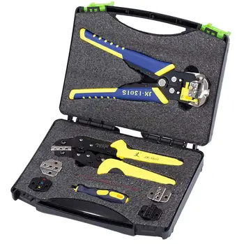 

Professional Wire Crimpers Engineering Ratcheting Terminal Crimping Pliers Ferrule Crimper Tool Cord End Terminal