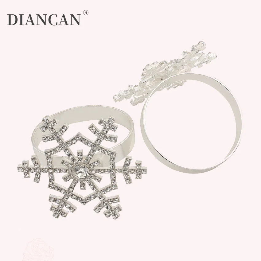 Christmas Napkin Rings For Table Banquet Snowflake Napkin Holder Wedding Party Decorative Christmas Decorations For Home 1 Christmas Napkin Rings For Table Banquet Snowflake Napkin Holder Wedding Party Decorative Christmas Decorations For Home 2