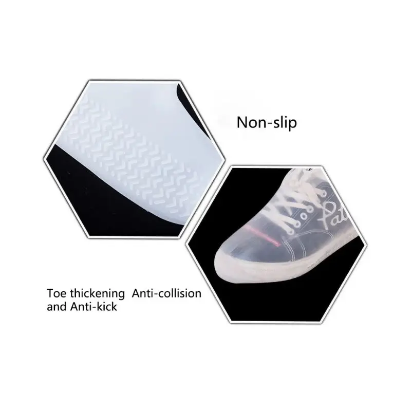 Силиконовые водонепроницаемые уличные Бахилы для дождливых дней унисекс Нескользящие протекторы для обуви