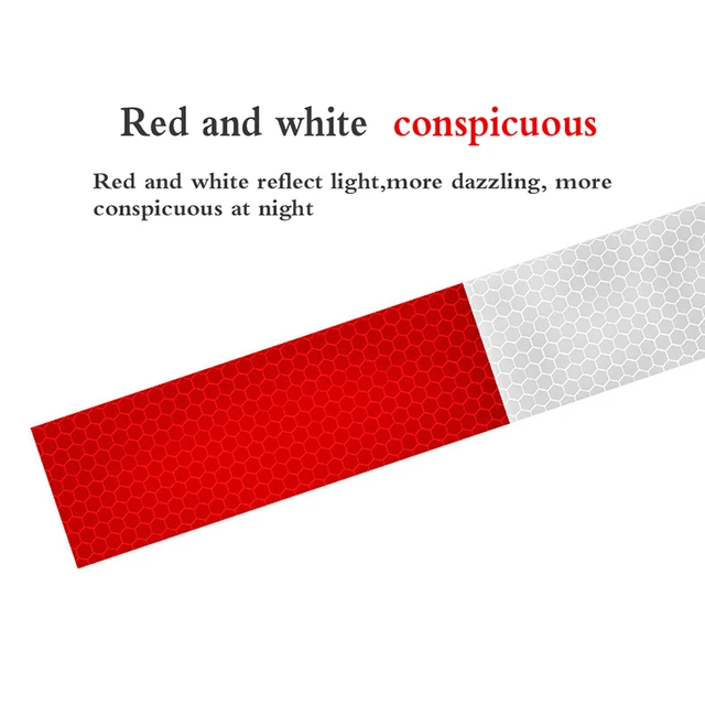 DOT-C2 Conspicuity Safety Reflective Tape Red White For Trailer