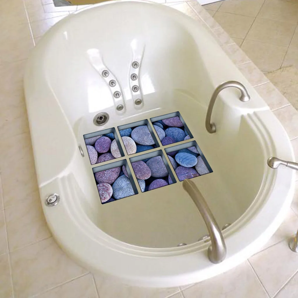 MagiDeal 3D Vasca da bagno non slip Appliques Adesivi Decalcomanie Tatuaggi 