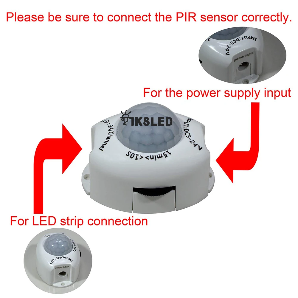 12 В infadred led комплект инфракрасный светодиод и датчик PIR инфракрасный детектор движения сенсор освещение гардероб Ночной Датчик движения свет