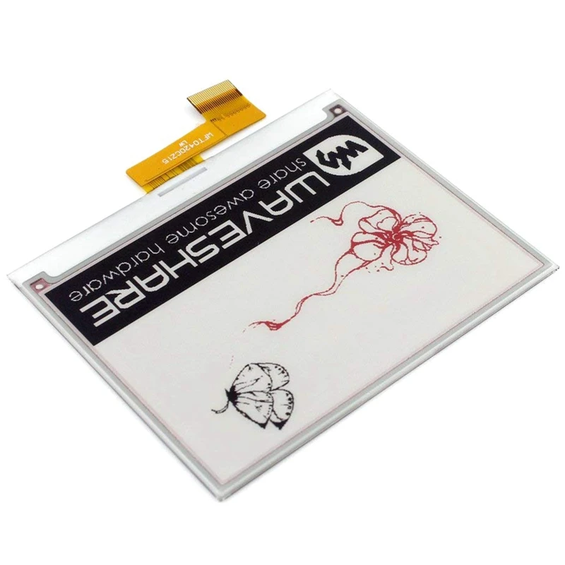 Waveshare 4,2 дюймовый E-Ink Raw дисплей, 400X300 E-paper, три цвета дисплея SPI интерфейс, без PCB. Без подсветки