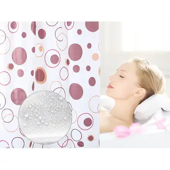 

Bathroom Curtain PEVA Long Bathroom Shower Curtains Waterproof Mildew Resistant Fabric Shower Curtain 1.5x1.5m (Random Color)