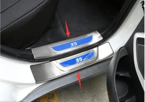 Подходит для hyundai IX35 дверного порога поздравительный скутер дверь переоборудование интерьера декоративные аксессуары