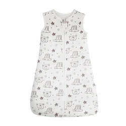 Summer Baby Sleepsack with Cute Bear Print - Lightweight Anti-Kick Sleepwear - 75cm(9-18M) (Car bear)