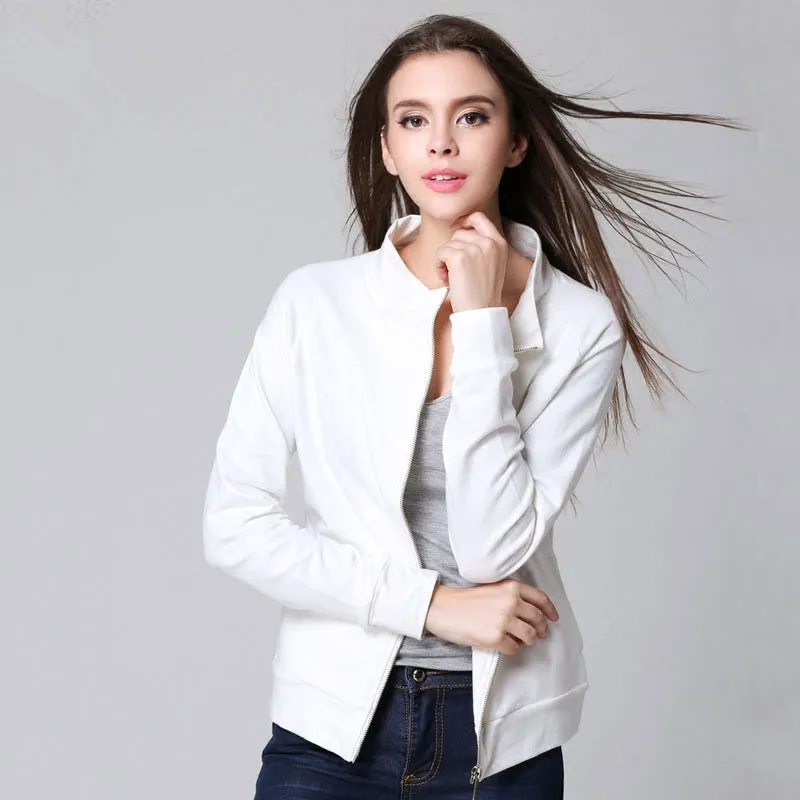 

Print Jacket Women Flowers Zipper Up Retro Coat Spring 2019 Summer Long Sleeve Basic Plus Size Short Biker Jackets Female