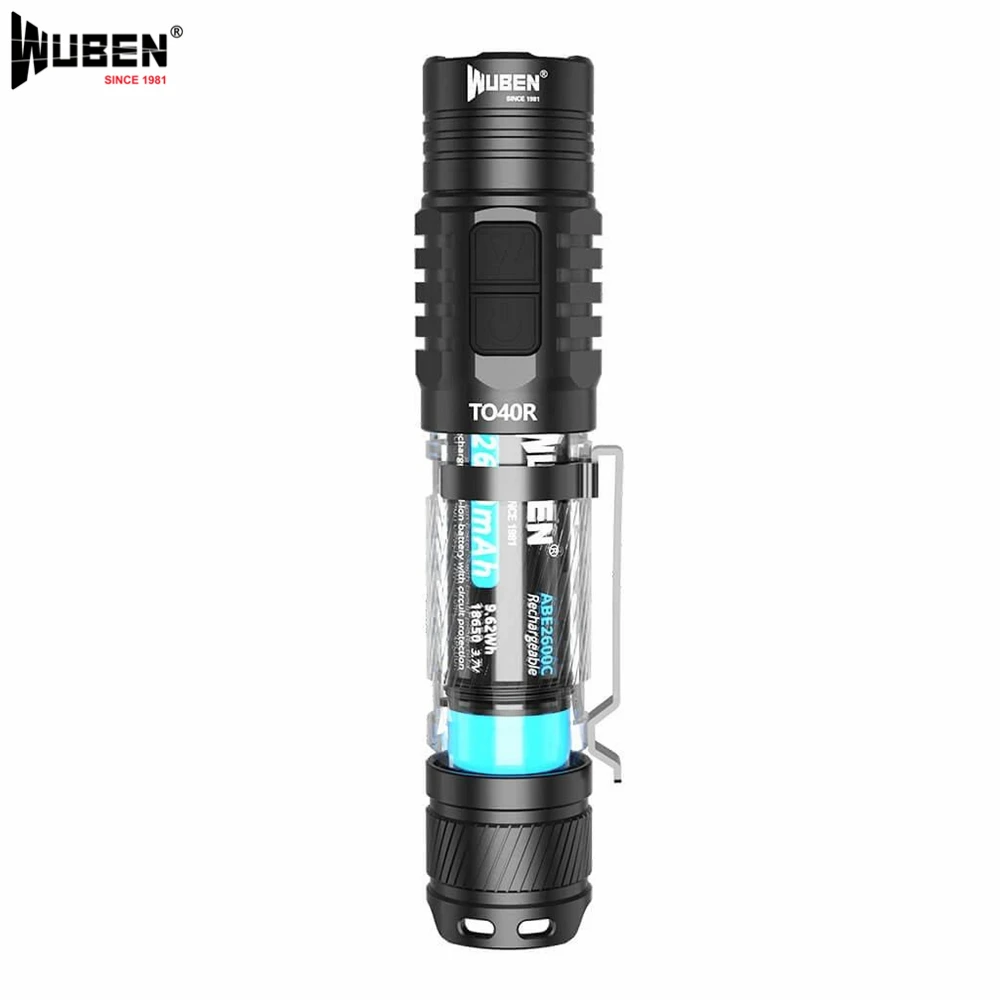 Wuben TO40R Micro USB Перезаряжаемый 1200lm высокомощный уличный фонарь Cree XPL 18650 аккумулятор