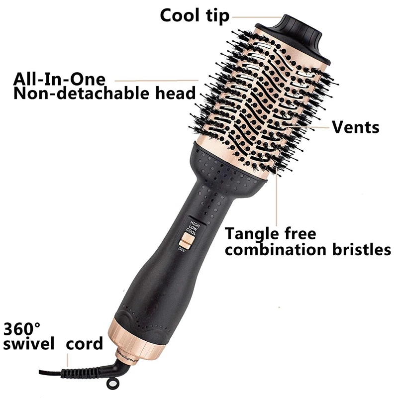 Европейская вилка Rofessional CHJ сушка горячим воздухом щетка 4 в 1 щипцы для завивки волос электрические вращающиеся волнистые бигуди Ролики Инструменты для укладки волос