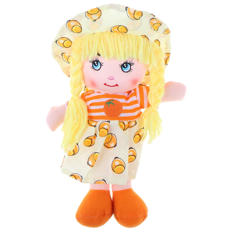 Девочки 25 см мультфильм kawaii фрукты юбка шляпа Тряпичные куклы Мягкая Милая ткань stuffe игрушка - Цвет: A4
