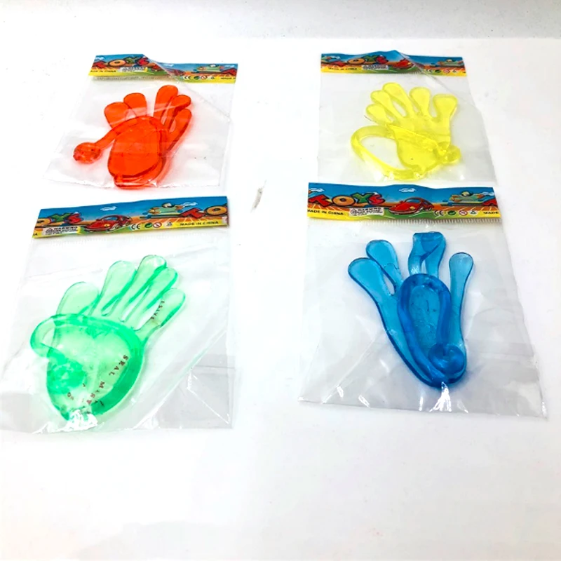 5pcs Novelty Funny Toy Elastic Retractable Sticky Palm Large Wall Climbing Palm Human Toy Tricky Hand For Kids