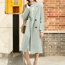 Классическая Двусторонняя куртка в стиле ретро Amii новая зимняя двухрядная куртка на пуговицах для девочек года