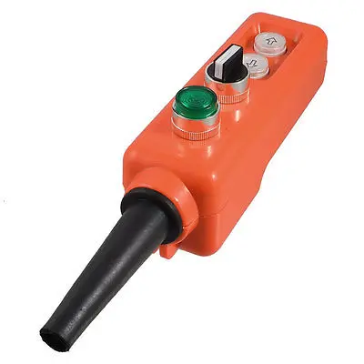 

24V Green Lamp On/Off Selector Up Down Control Station Hoist Push Button Switch