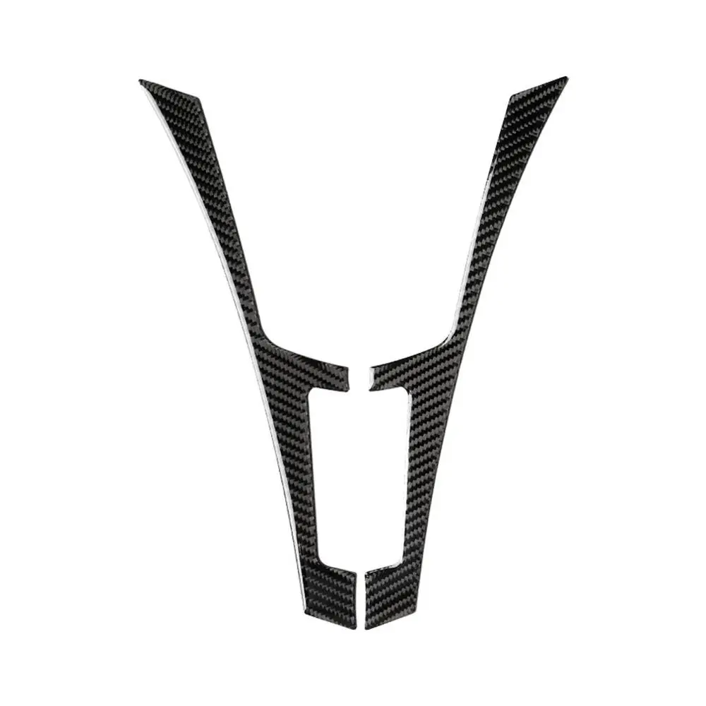 Черный Углеродное волокно центральная консоль Панель рамка Накладка для Infiniti Q50 V37+ украшение интерьера автомобиля комплект - Название цвета: Черный