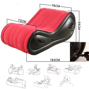 BDSM Inflatable Sex Sofa Bed Sexual Position Pad Adults Toys Sex Furnitures for Couples Women Men Cushions Chair Erotic Pillow 4