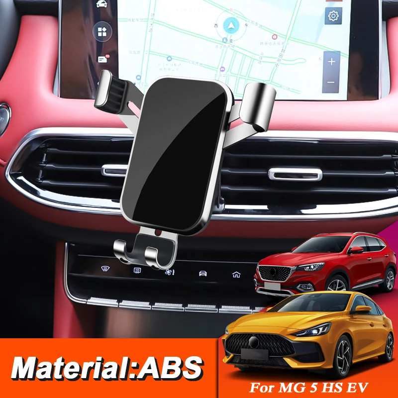 

Car Bracket Air Vent Clip Mount Mobile Cell Stand Smartphone GPS Holder Support For MG 5 HS EV 2019-Present Internal Accessory
