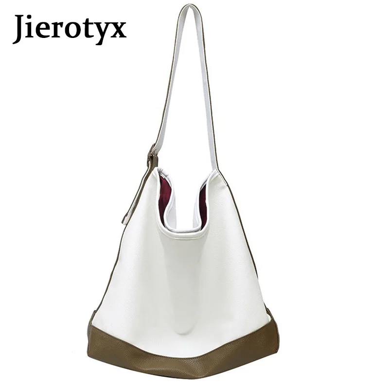 Сумка на плечо JIEROTYX Женская однотонная модная дизайнерская сумочка из кожи